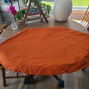 Orange 70 Inch Round Tablecloth